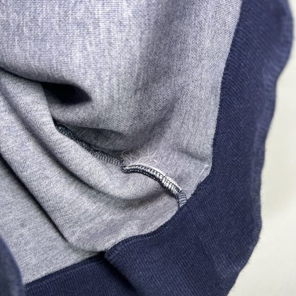 Brooks Brothers Mock Neck Henley Sweater Mens Size XL Blue Embroidered Logo LS - Picture 8 of 11